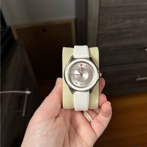 Michele watch with multi color crystals